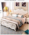 厂家直销 欧式床实木床 1.8米双人床公主床白色雕花大床婚床-阿里巴巴