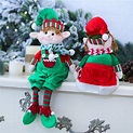Set Elfos O Duendes De Navidad Adorno Navideño Peluche 42x12 | Envío gratis