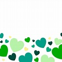 Green colored hearts background vector | free image by rawpixel.com ...