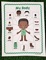 My Body Parts Poster Human Body Parts All About My Body - Etsy