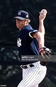 New York.Yankees' pitcher Jeff Sparks starts getting his arm in shape ...