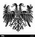 Heraldik, Embleme, Deutsches Reich, doppelköpfiger Adler, 1848 ...