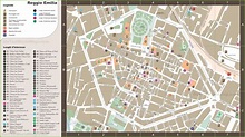 Reggio Emilia tourist map - Ontheworldmap.com