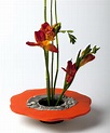 Bright Orange Ikebana Vase by Susan Wills (Ceramic Vase) | Artful Home