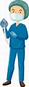 enfermera anestesista personaje de dibujos animados 9375967 Vector en ...