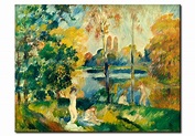 Reproducción Paisaje con bañistas - Pierre-Auguste Renoir - Pintores ...