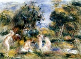 Bañistas - Pierre Auguste Renoir - como impresión artística de reproArte