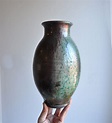 Raku Studio Art Pottery Vase 10 Signed | Etsy