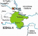Map of Vukovar Province Area | Maps of Croatia Region City Political ...