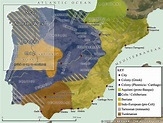Map of Iberia 300 BC