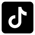 black and white tiktok logo Download png