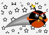 Angry Birds Space - Angry Birds Space Bomb Bird - Free Transparent PNG ...