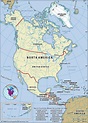 North America Map With Countries - Carolina Map