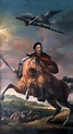 "Equestrian portrait of John III Sobieski against the battle of Vienna ...