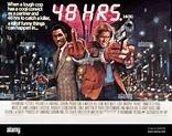 48 HOURS -1982 POSTER Stock Photo - Alamy
