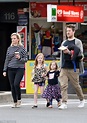 Offspring actor Eddie Perfect visits the park with his wife Lucy and ...