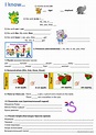 Test for kids: English ESL worksheets pdf & doc