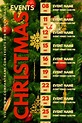 Christmas Event Schedule Template | PosterMyWall