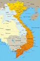 Cities map of Vietnam - OrangeSmile.com