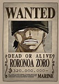 Roronoa Zoro Wanted Digital Art by Anthony S - Pixels