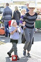 Oliver Phillips - Julie Bowen enjoys a day with her sons at a farmer's ...