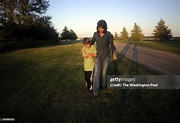 Kristi Noem and her son Booker on the family ranch... Kristi Noem, a ...