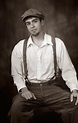 Young Man in Old Fashioned Attire Stock Photo - Image of newsboy ...