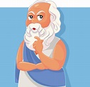 Socrates Classical Greek Philosopher Vector Cartoon Stock Illustration ...