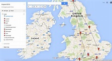my google map Bury St Edmunds, Galway, Derry, Stratford, Leeds ...