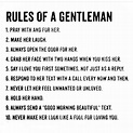 Rules Of A Gentleman Pictures, Photos, and Images for Facebook, Tumblr ...