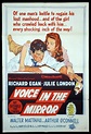 VOICE IN THE MIRROR Original One sheet Movie poster Richard Egan Julie ...