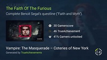 The Faith Of The Furious achievement in Vampire: The Masquerade ...
