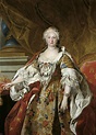 Official portrait of Queen Isabel de Farnesio (1692-1766), daughter of ...