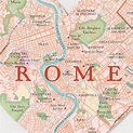 O mapa de Roma - Roma mapa de 360 (Lazio - Itália)