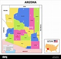 Mapa De Arizona Mapa Del Estado Y Del Distrito De Arizona Mapa | Images ...