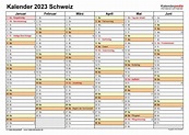 Kalender 2023 Schweiz zum Ausdrucken als PDF