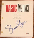 Sharon Stone Signed "Basic Instinct" Full Movie Script (PSA COA)