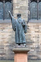 Statue John Knox Near Edinburgh University, Scotland Stock Image ...
