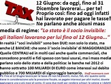 Lo Stato e il “socio” invisibile, dal 12 Giugno si torna a lavorare per noi