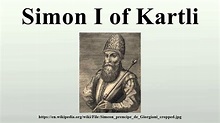 Simon I of Kartli - YouTube