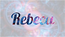 Significado Del Nombre Rebeca : Placa Decorativa - Significado do nome ...