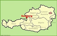 Salzburg austria map - Austria salzburg map (Western Europe - Europe)