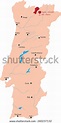 Map Region Chaves Portugal: vector de stock (libre de regalías ...