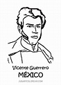 Imágenes de Vicente Guerrero para imprimir - Jugar y Colorear