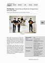 The Beatles | Musik | Sonstige | Unterrichtsmaterial | RAABE