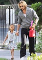 Gabriel Aubry plays doting father as he holds on tight to his mini ...