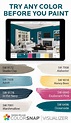 Ready to tackle that living room paint project? Snap a photo, upload it ...