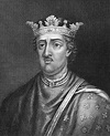 Henry II of England (1133-1189) on engraving from 1830. King of England ...