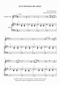 Je Te Laisserai Des Mots Sheet Music | Patrick Watson | Trumpet and Piano