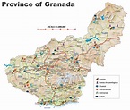 Province of Granada map - Ontheworldmap.com